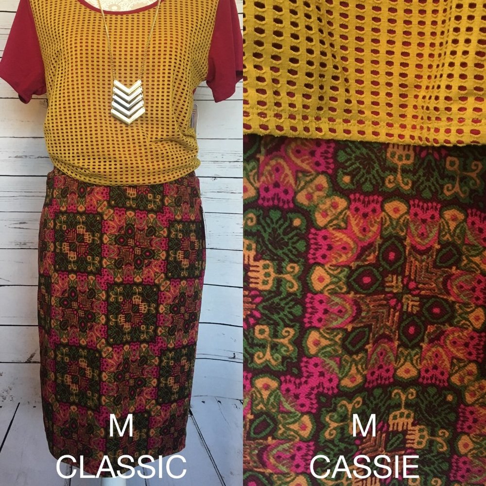 Multicolor Lularoe Cassie Skirt-Medium NWT